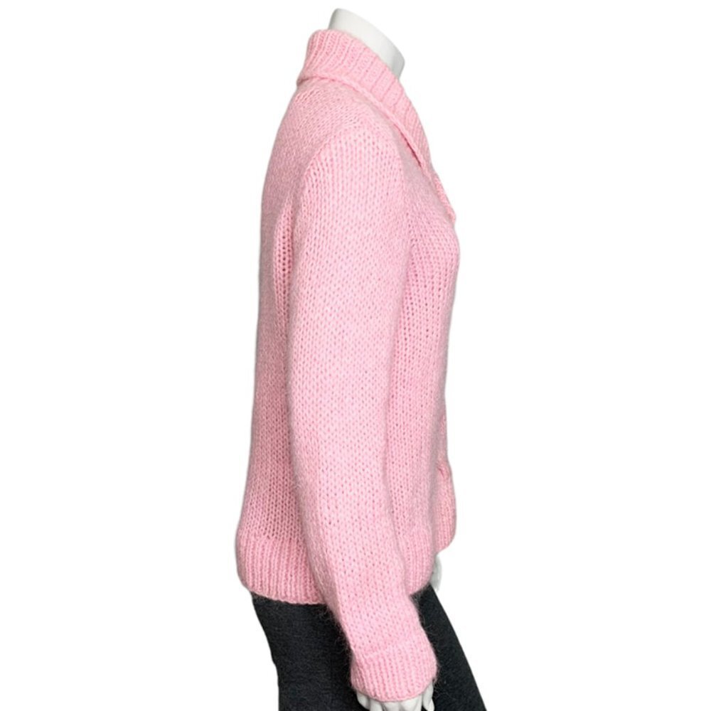 RALPH LAUREN Hand Knit Shawl Collar Fisherman Sweater - Picture 3 of 8